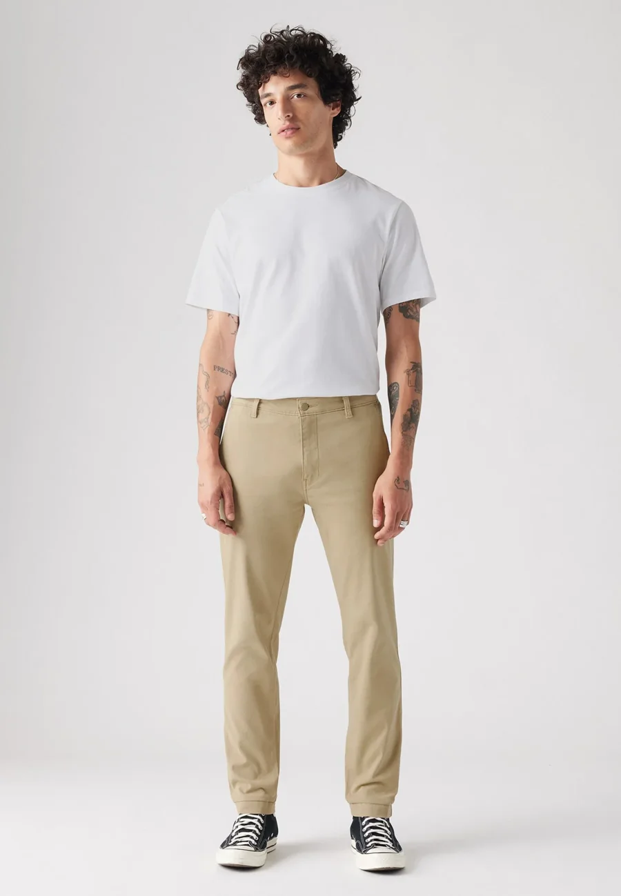 Pantaloni chino bej
